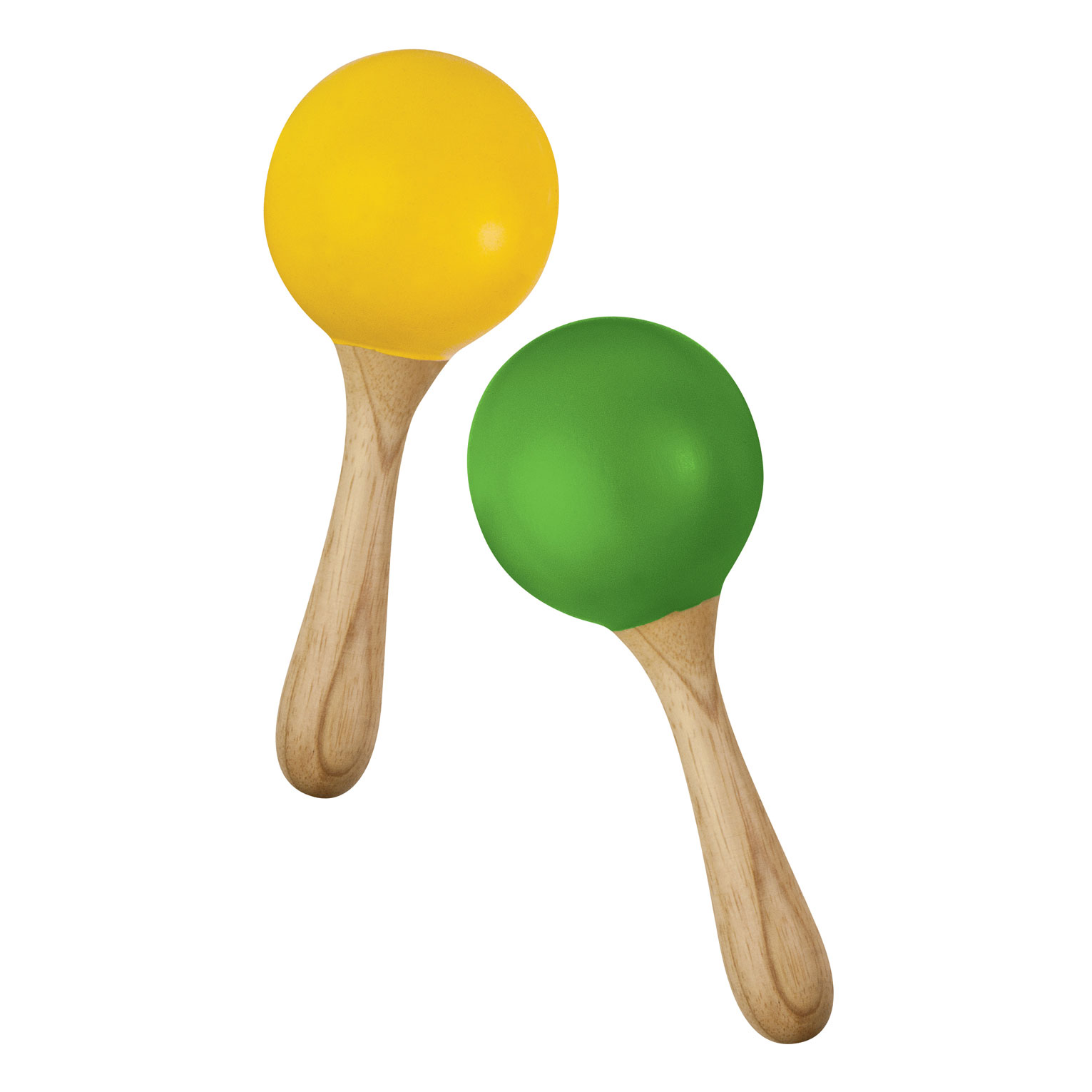 Green Toddler Maracas Set of 2 5 inches long 